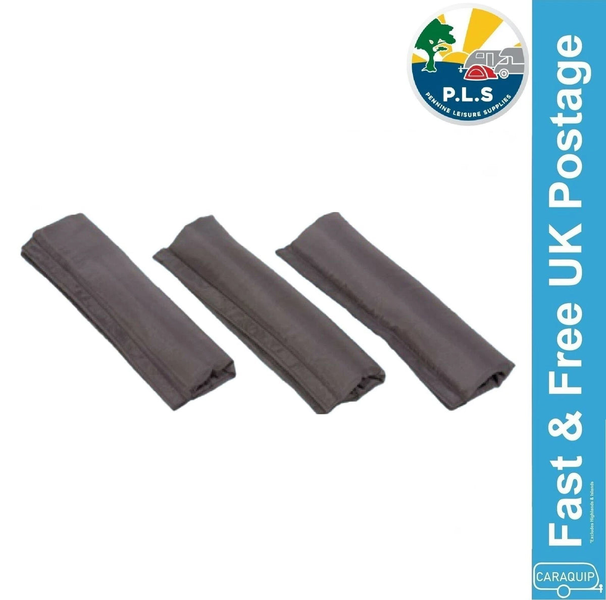 3X Awning Tie Down Kit Strap Protectors for Caravan Motorhome Tent (BG325)