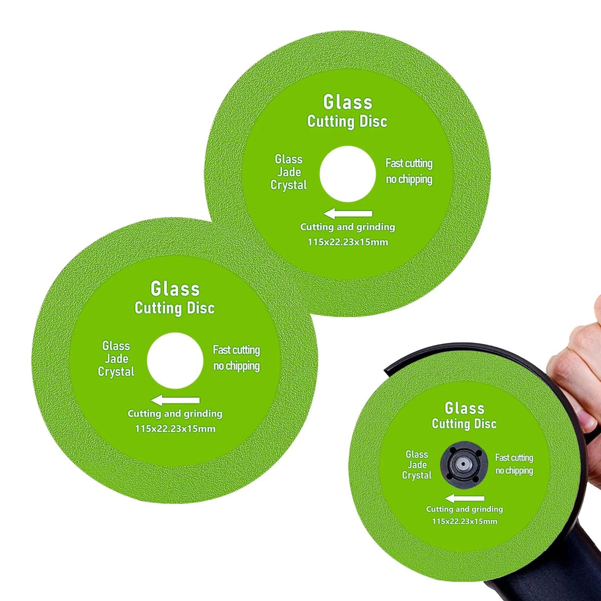 2Pcs 4.5 Inch Diamond Rock Slab Grinding Disc for Standard Use