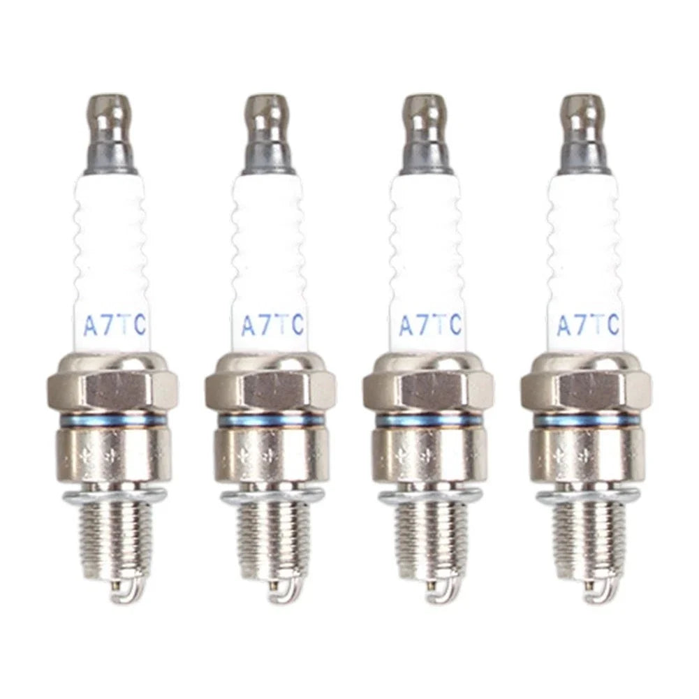 Set of 4 Spark Electrodes A7TC for Lawn Mower Engine (70mm 10mm)
