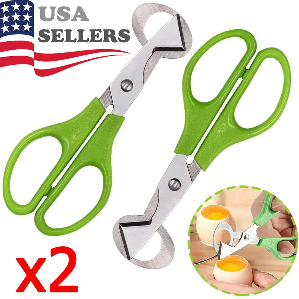 Eggshell Opening Scissors for Quail Roast (No Part Numbers)