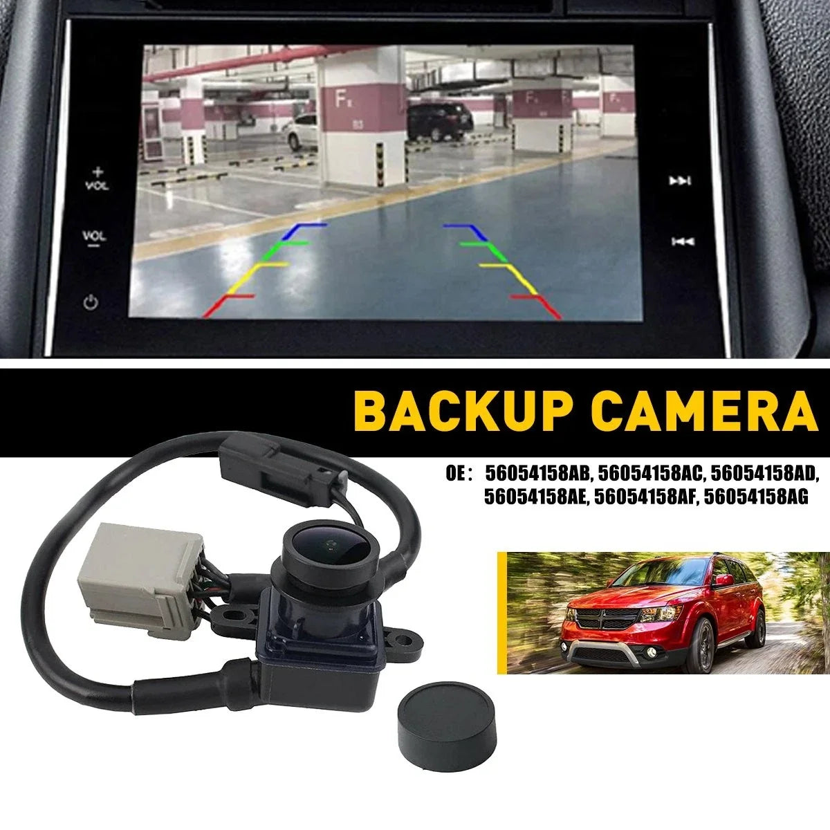 Rear View Backup Camera for Dodge Journey (2011–2020) 56054158AG/AB