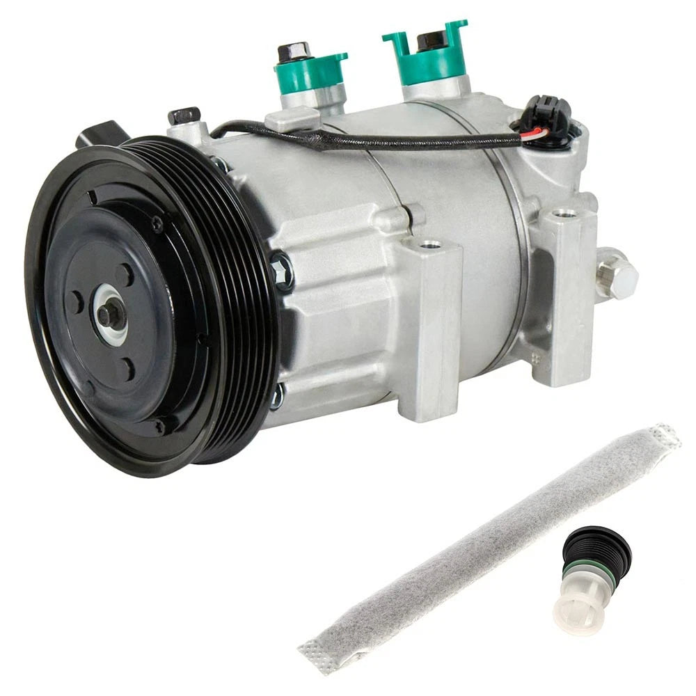 OEM AC Compressor w/ A/C Clutch & Drier for Kia Forte Koup Soul (2016) 61-96874R4, 100771700A, 100771800A