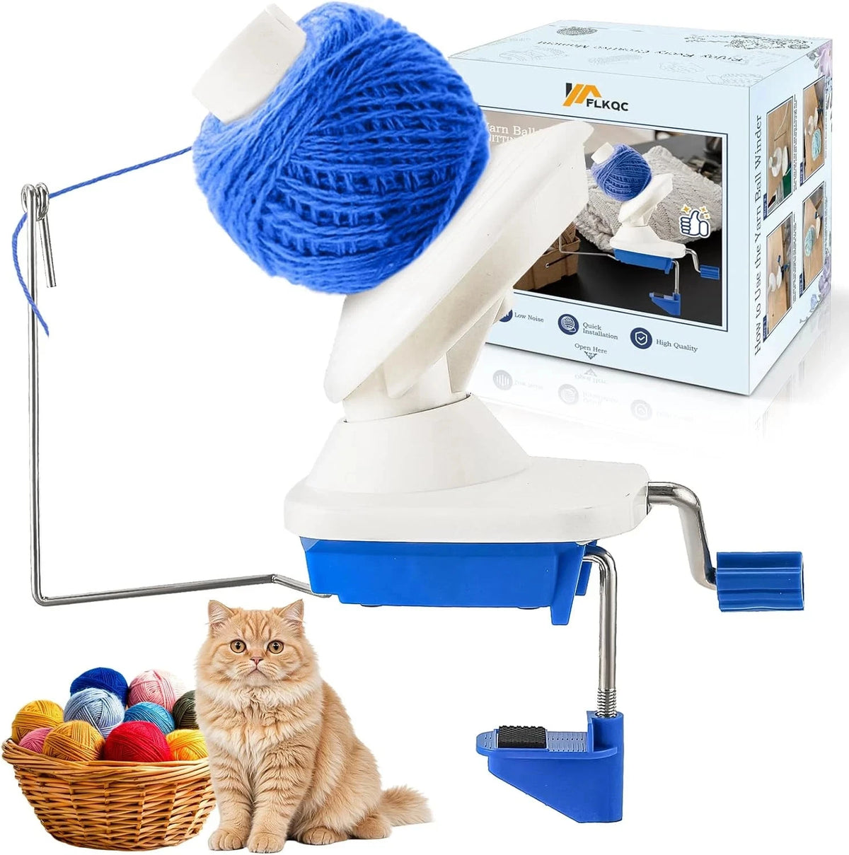 Yarn Winder for Crocheting & Knitting (Hand-Operated)