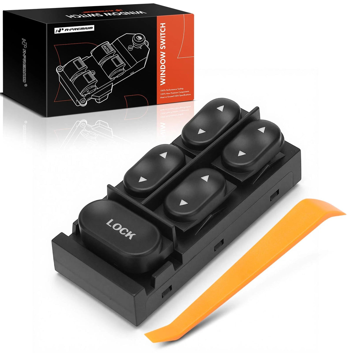 Front Left Power Window Switch for Ford Mustang (1994–2004) F4ZZ14529B, DS2353