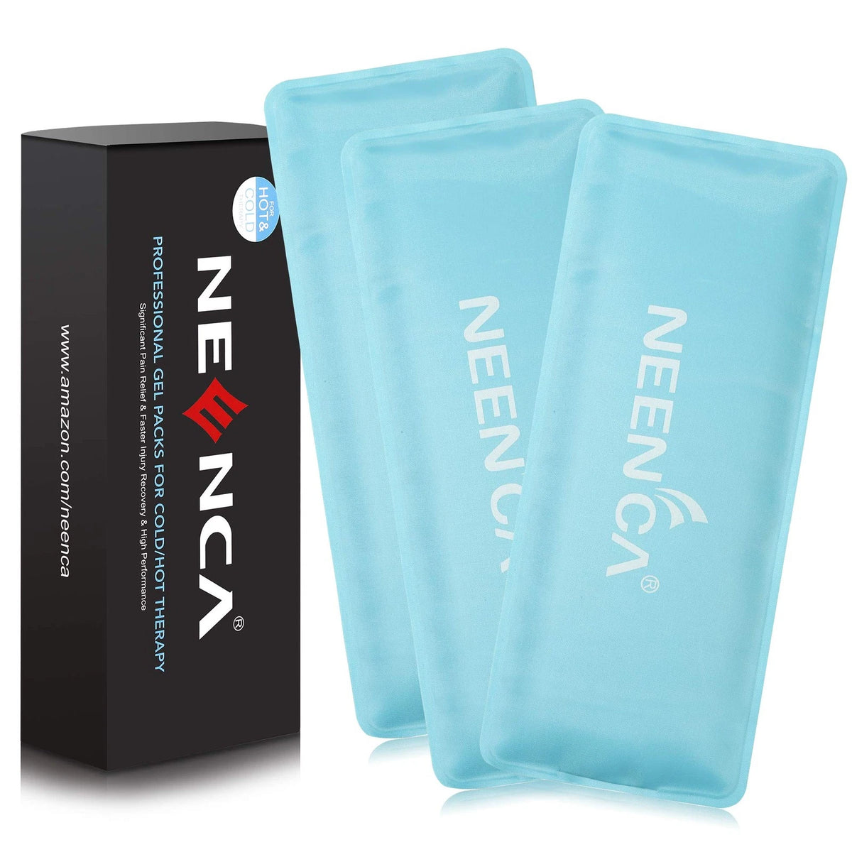3X Reusable Ice Pack for Multiple Uses (4x9 Inches) - Blue