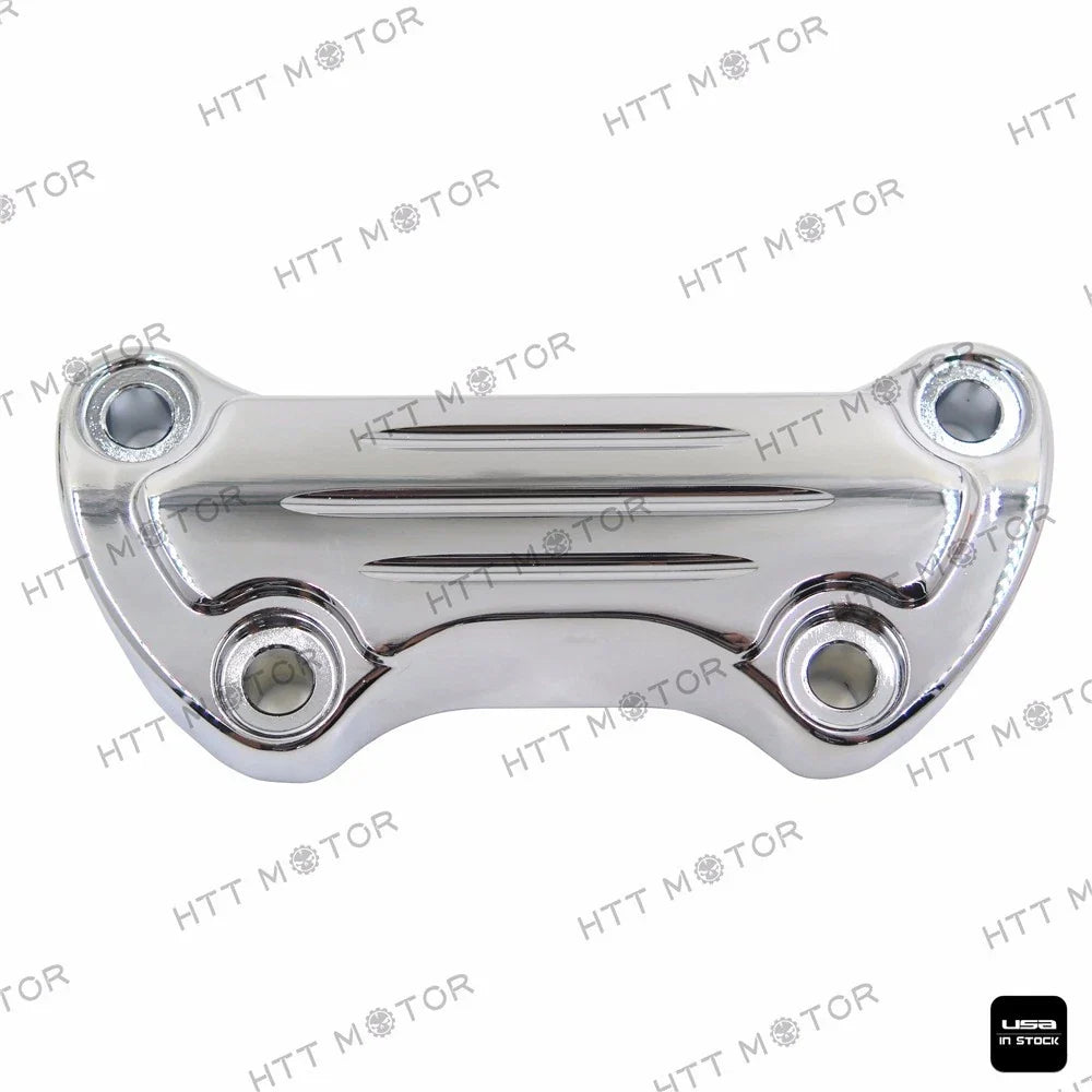 Scalloped Handlebar Riser Clamp Chrome for Harley Sportster 1200 (2004–2023)