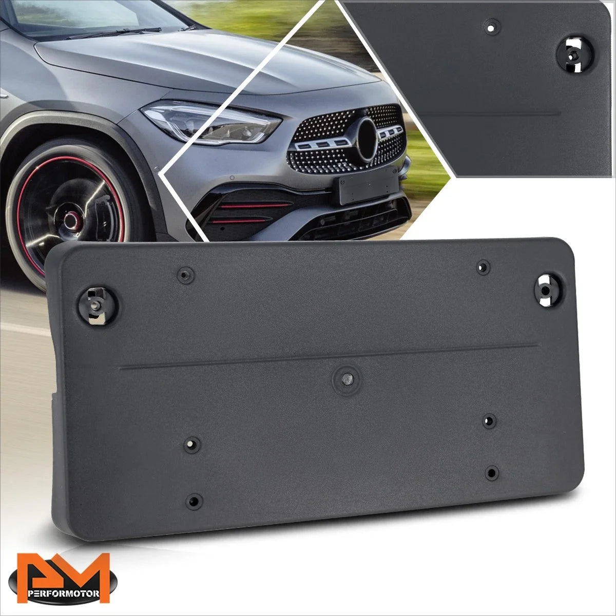 Front Bumper License Plate Tag Mounting Bracket for Mercedes-Benz Gla250 (2018–2020)