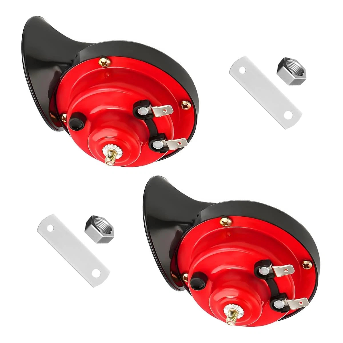 2X Super Loud Car Horns for Universal Vehicles (12V Waterproof)