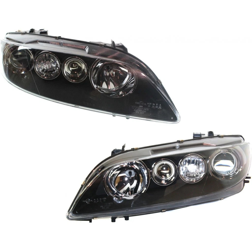 Headlight Assembly Pair for Mazda 6 (2006–2008) PLX-M0-20-6804-91-9-CL360A1, MA2502135, MA2503135