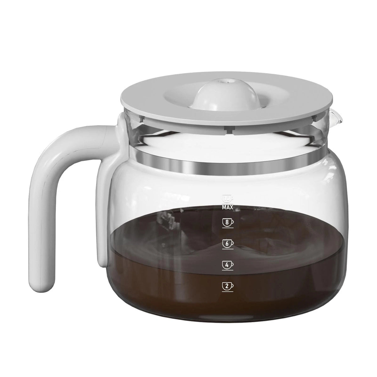 10-Cups Replacement Glass Carafe Pot for Smeg 10