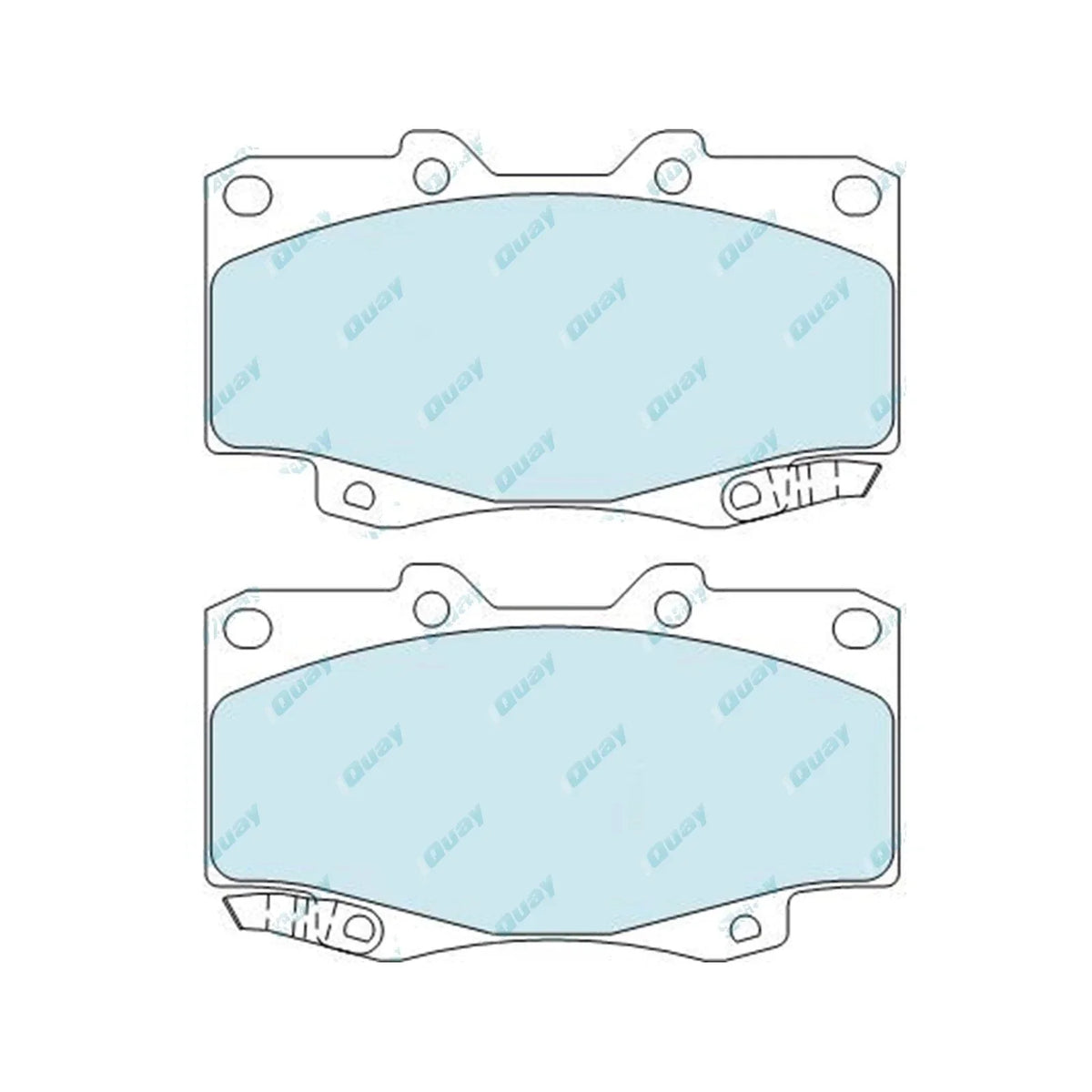 HD Front Disc Brake Pads Set for Hilux GGN25 KUN25 KUN26 TGN26 (2005-2016)