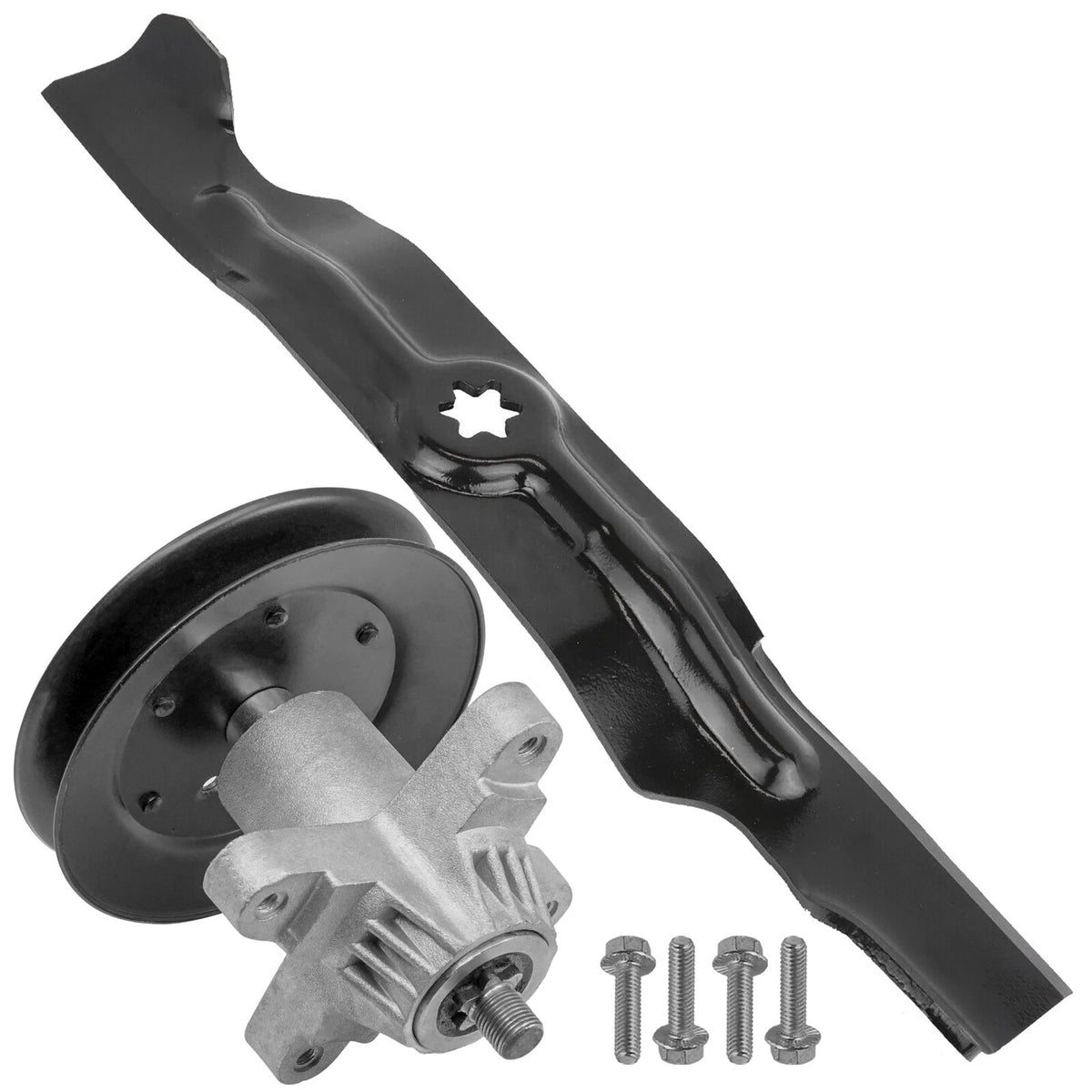Deck Spindle Assembly w/ Pulley & Blade for MTD RZT-50 (2017–2018) SDK115A1045HD