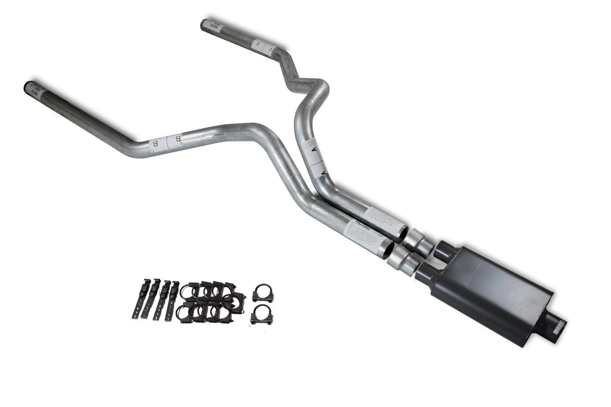 Dual Exhaust Kit for Ford F-150 (2004–2014) 3" 2 Chamber Muffler