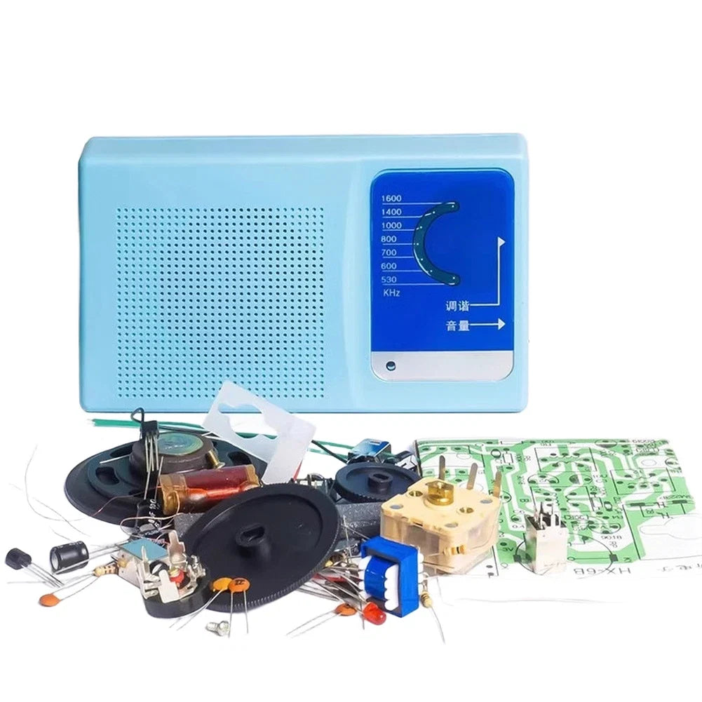 AM Radio DIY Training Kit 6 Tube PCB Circuit Board with Video Guide