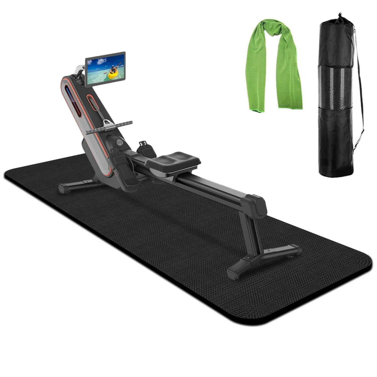 Rowing Machine Mat 96" x 30" for Home Gym Equipment (2023)