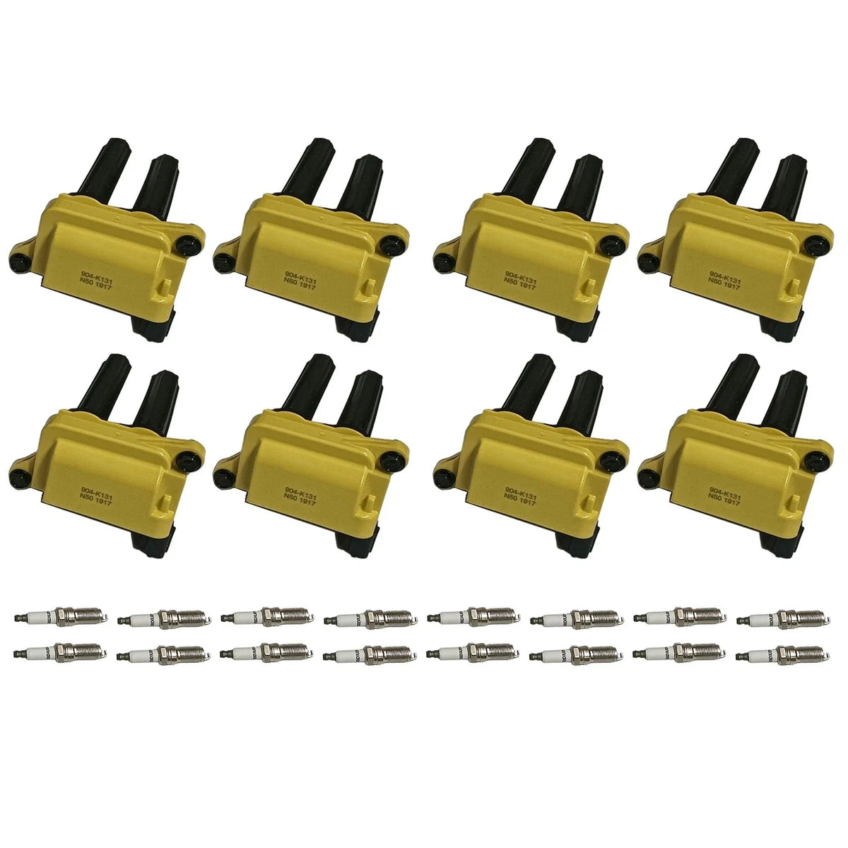 8X Ignition Coil & 16X Iridium Spark Plug for Jeep Dodge Ram V8 (UF504)