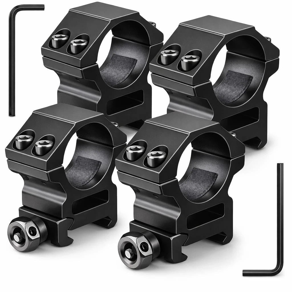 2X Medium High Scope Rings for Picatinny Weaver Mounts