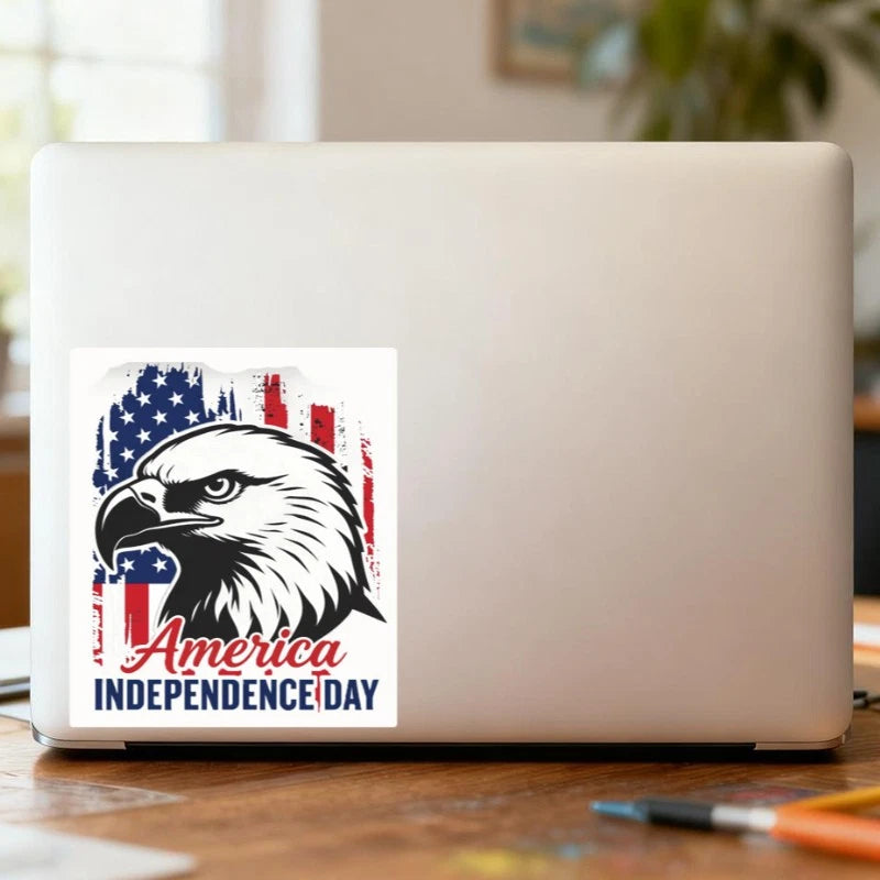 Customizable Vinyl Stickers for Window Laptop Wall - American 250th Anniversary