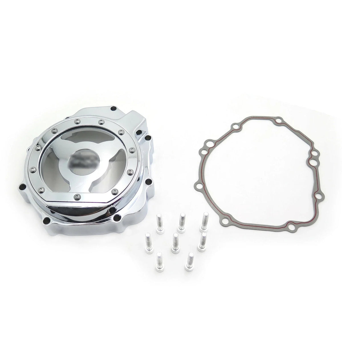 Engine Stator Cover for Suzuki GSXR 1000 (2005–2008) Chrome with Gasket