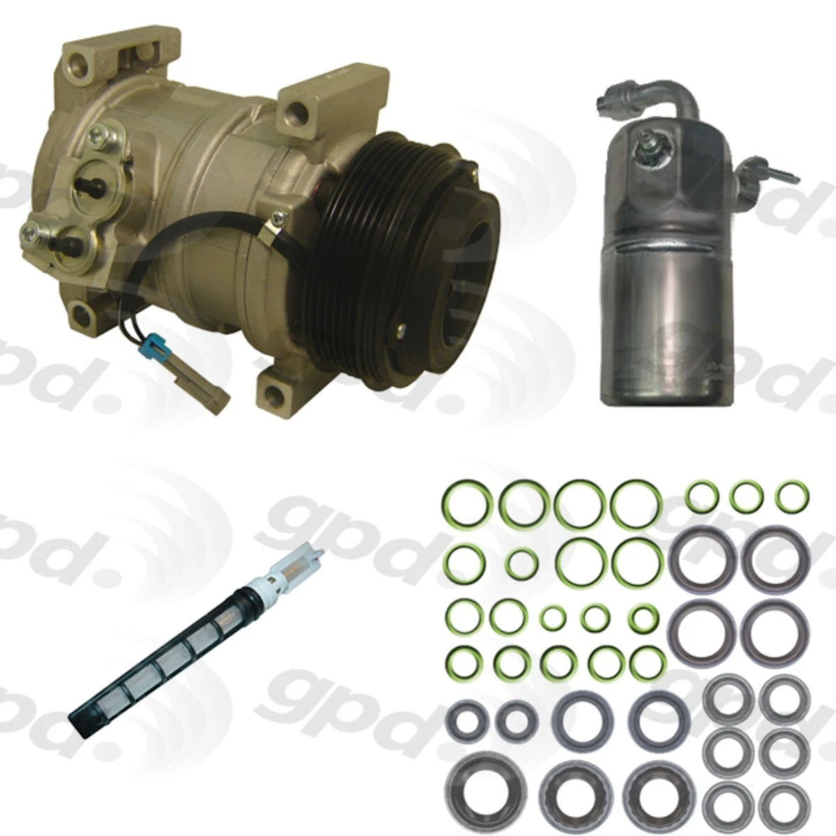 A/C Compressor for GMC Sierra 2500 HD 3500 (2003–2004) 9611823, KIT061921483