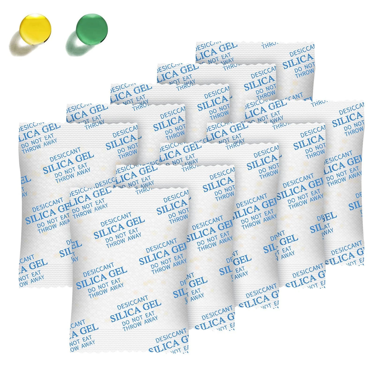 10 Gram Silica Gel Packets - 120 Packs Moisture Absorbers, Food Grade