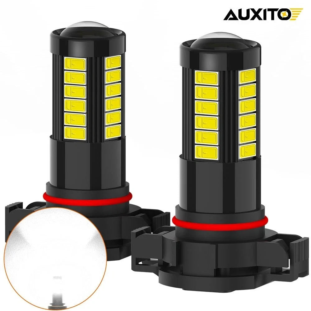 AUXITO PSX24W 2504 LED Fog Light Bulb for Cars (2000–2023) 2000LM 6000K