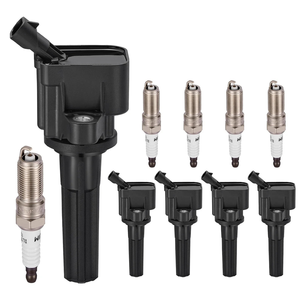 Set of 5 Ignition Coils + 5 Iridium Spark Plugs for Hummer H3 (2006–2012)