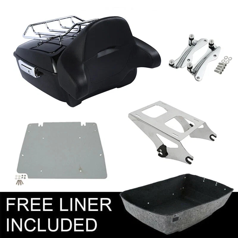 Chrome Rack Mount Dock for Harley Touring Street Glide (2014–2026)