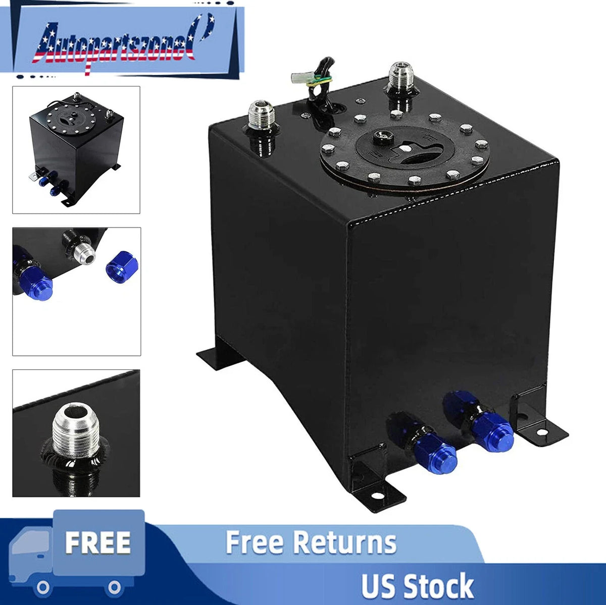 2.5 Gallon Aluminum Racing Fuel Tank for Drift Cars with Level Sender