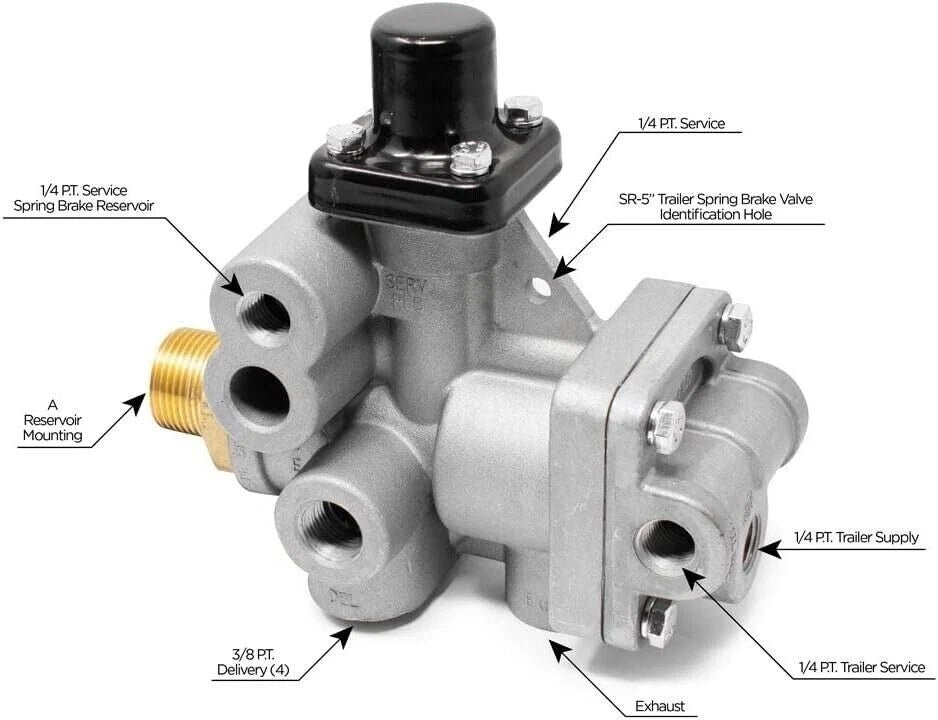 SR5 Trailer Spring Brake Valve for (Replaces AGP:K033221)