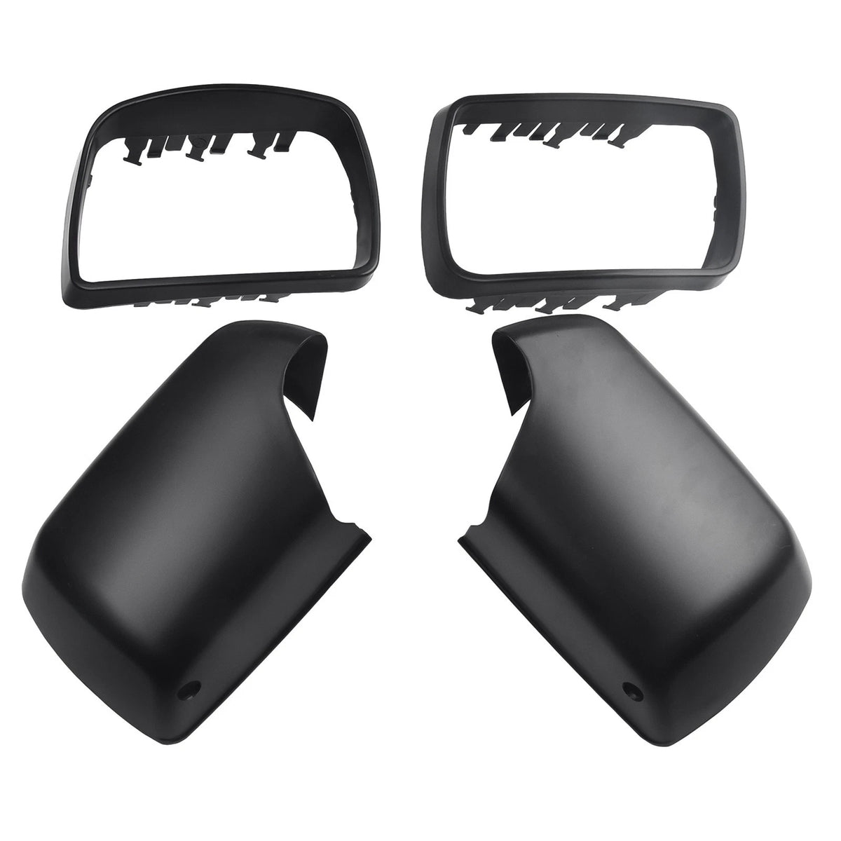 4pcs Wing Door Mirror Cover Casing for E53 (2000–2006) with LED Hole