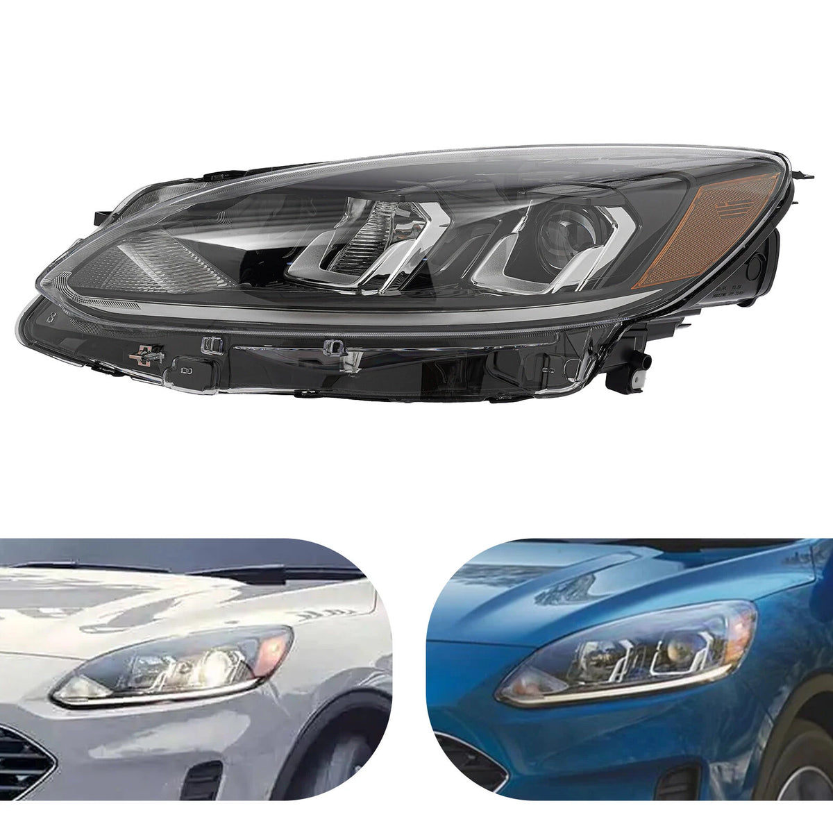 Driver Side Headlight Halogen for Ford Escape (2020–2022) LJ6Z13008B, FO2502395