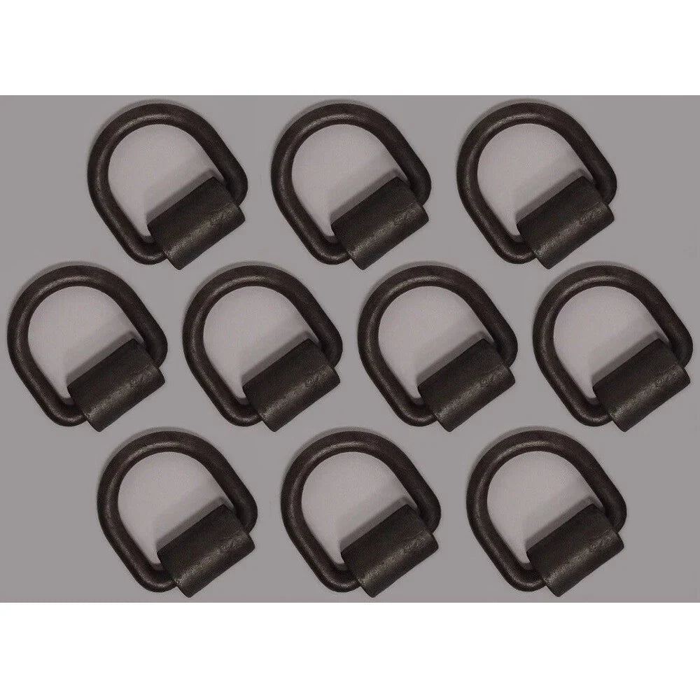 D-Ring Tie Down Rings for Flatbed Truck Trailer (1/2", Bolt/Weld-On)