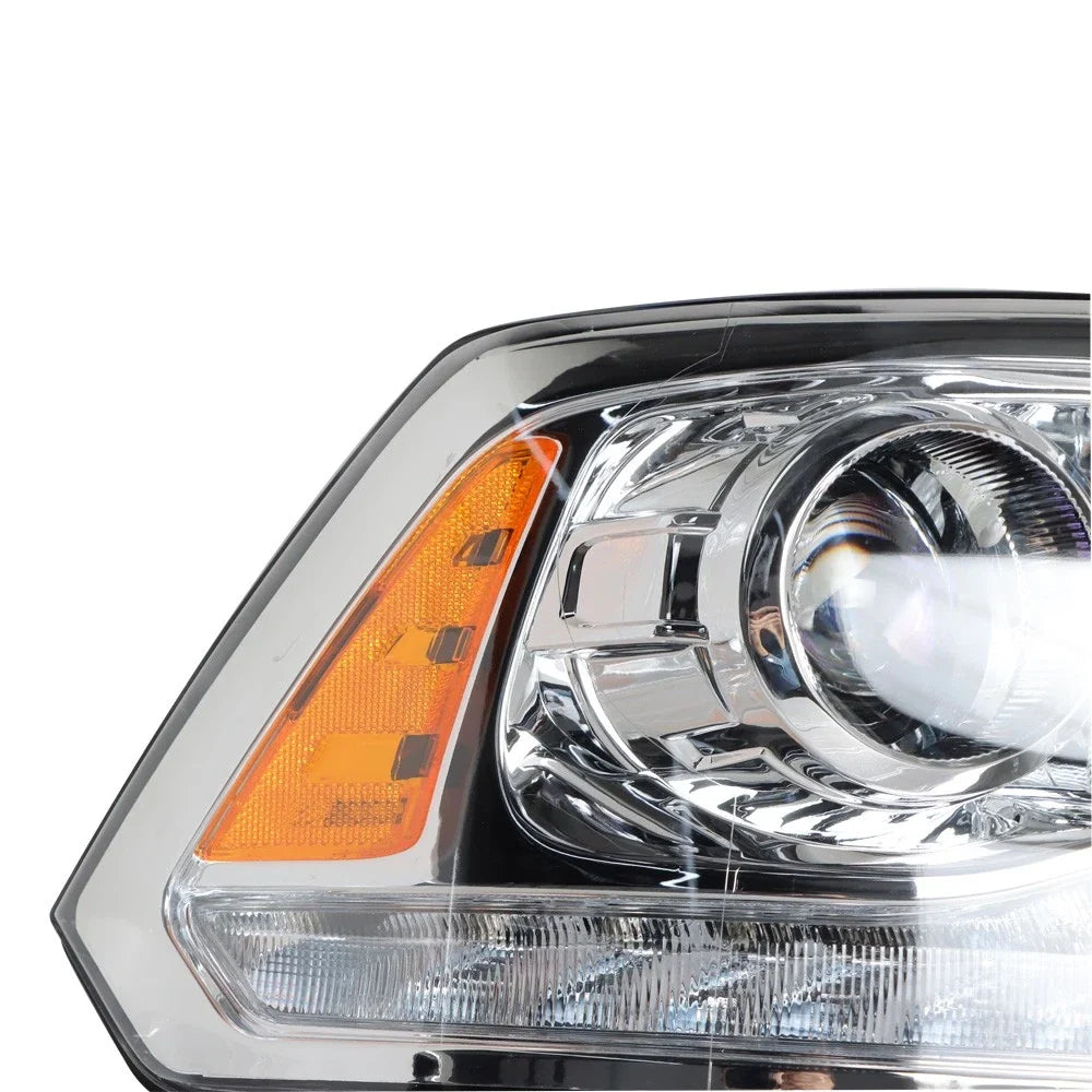 Set of 2 Halogen Headlights with LED DRL Chrome for Dodge Ram (2009–2018)
