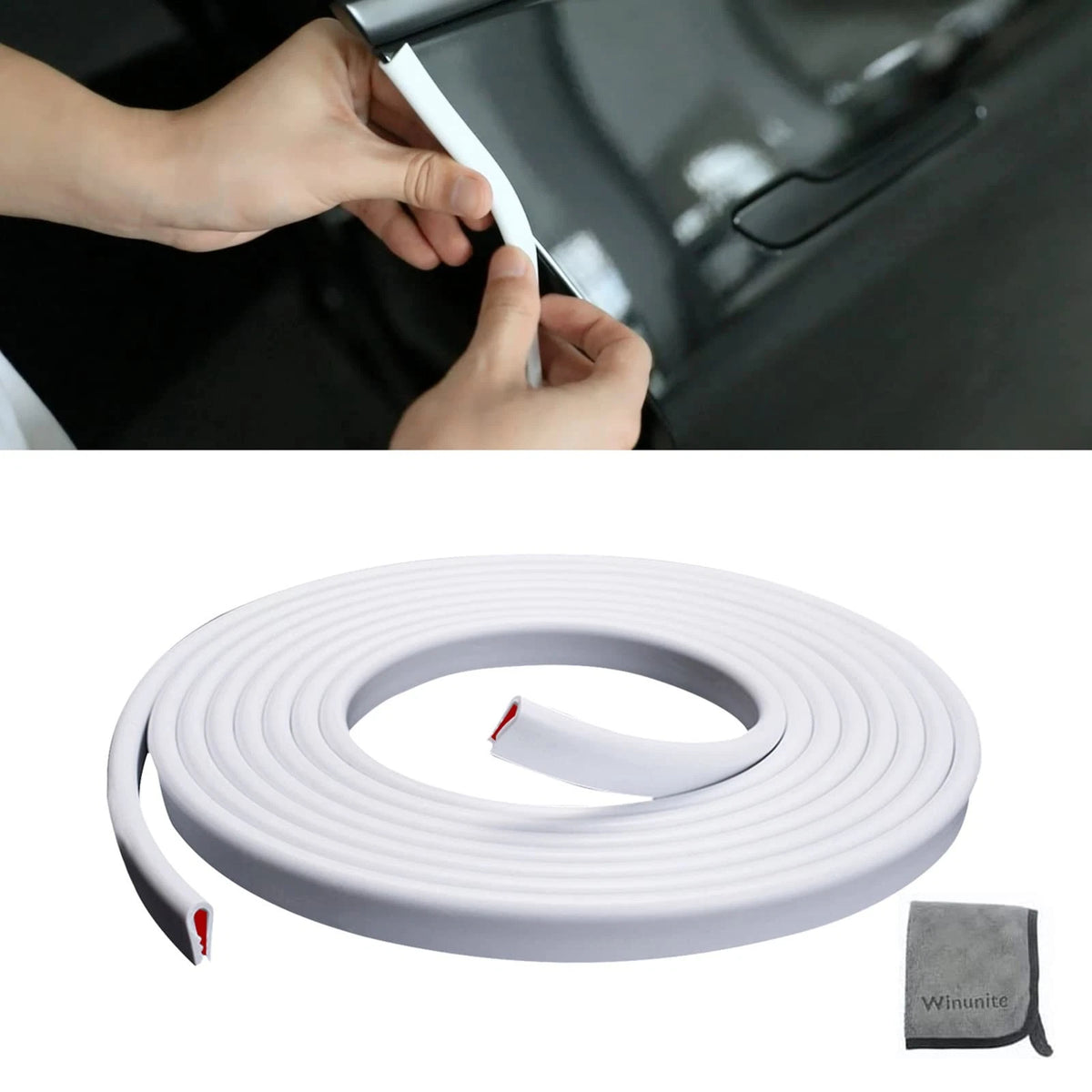 Car Door Edge Guards for Universal Fit (32.8ft) - White