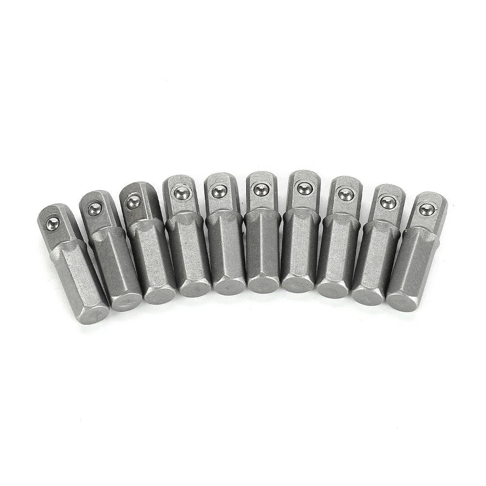 Socket Adapter Converter 25mm 1/4" Hex to 1/4" Square Drive