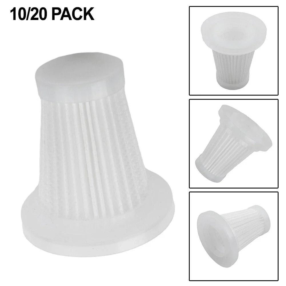 Set of 10 Replacement Filters for Car Vacuums