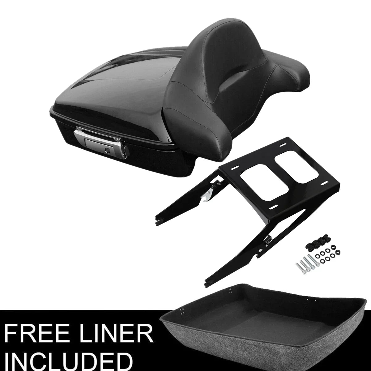 Chopped Trunk Pad for Harley Sport Glide FLSB (2018–2023) Black