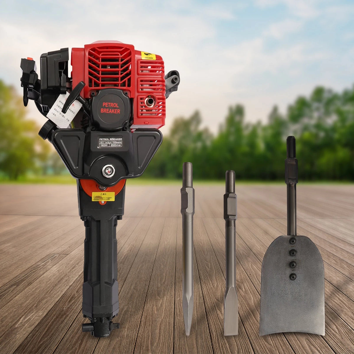 2 Stroke Gas Powered Excavator for Garden Shovel Tree Digger Rock Drill 52CC