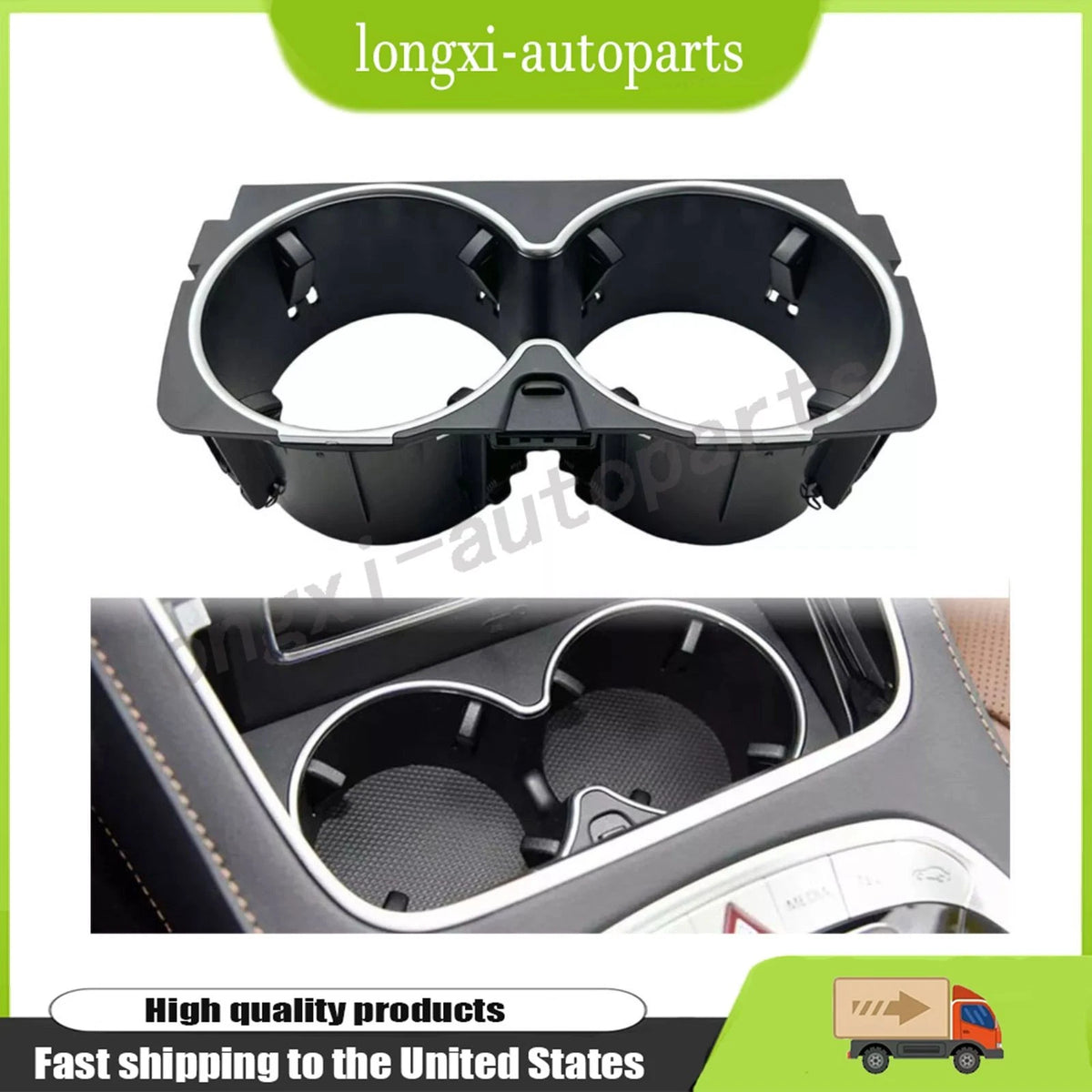 Center Console Cup Holder for Mercedes Benz S-Class W222 (2014–2017) A2226830075, 2226830075