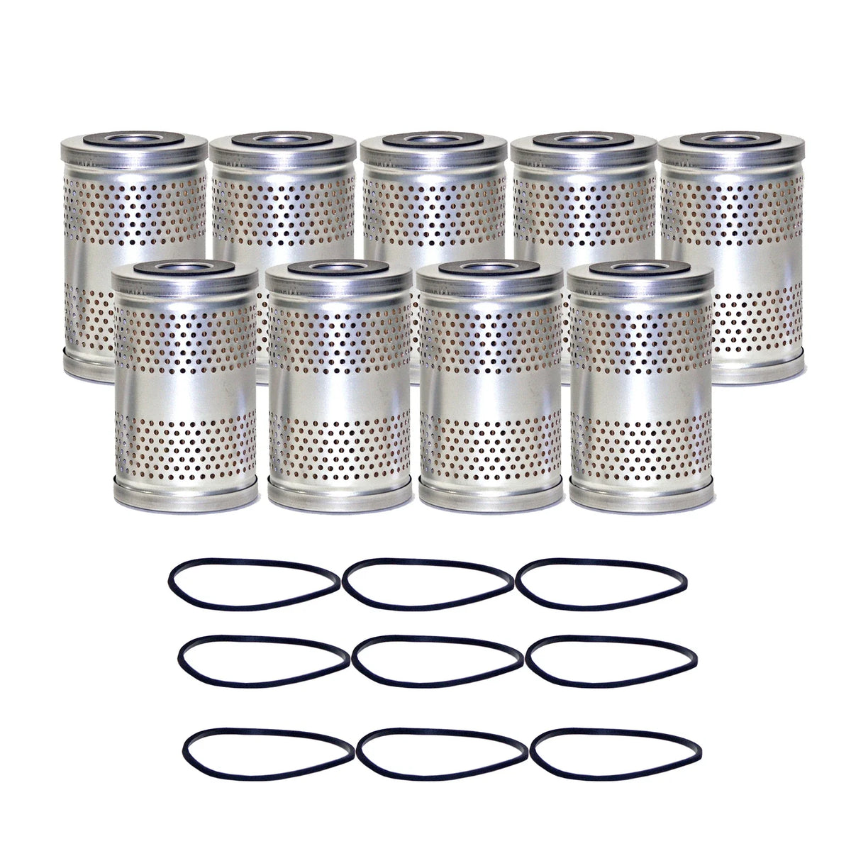 Set of 9 Engine Oil Filters for Chevrolet GMC Iso Studebaker (N/A)