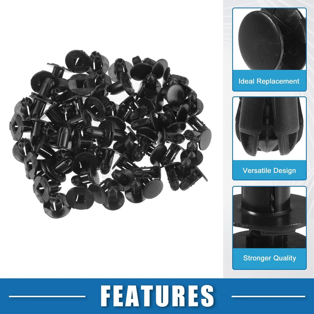 40 Pcs Push-Type Retainer Clips for Hyundai Accent (2000-2005)