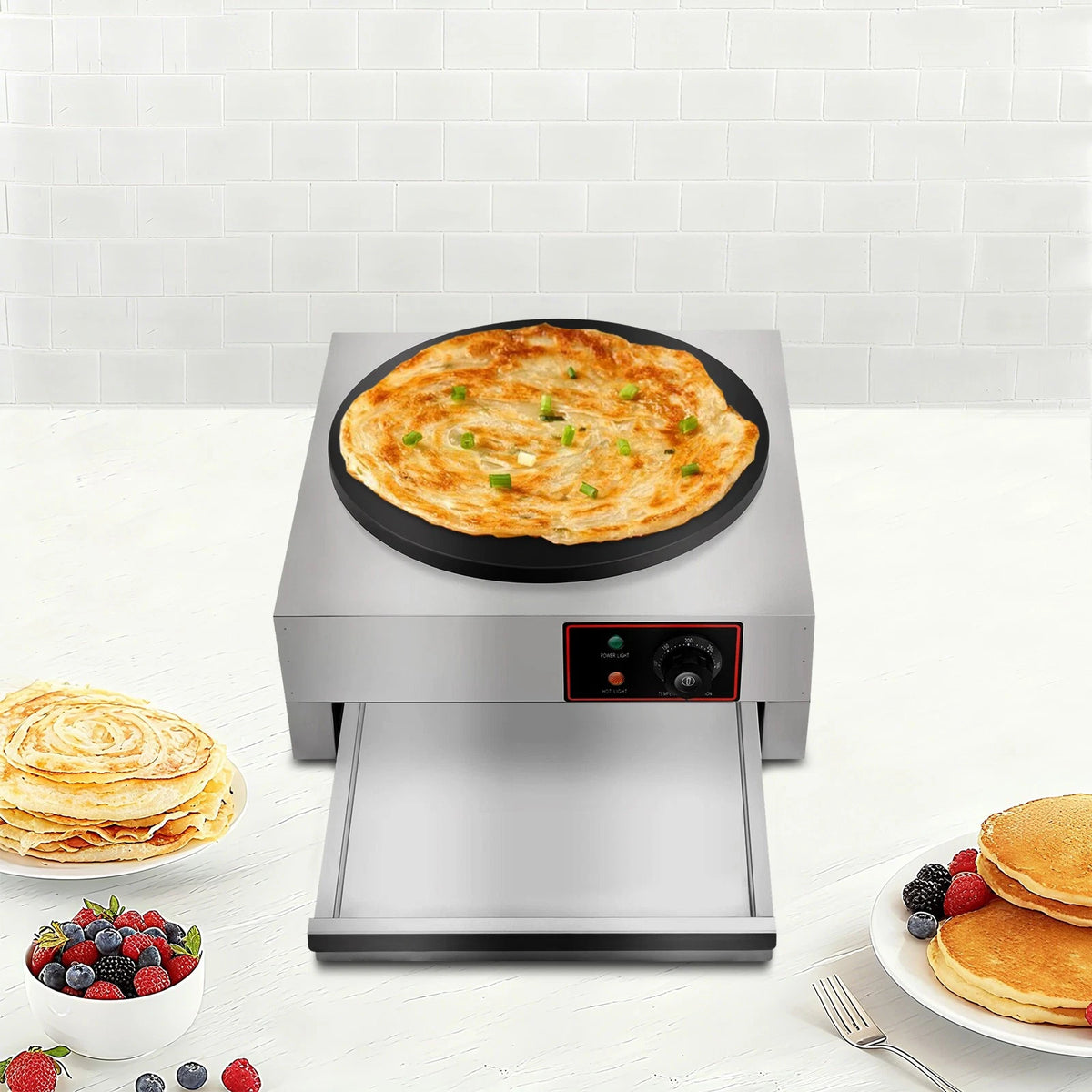 16" Electric Crepe Maker for Commercial Use (1700W)