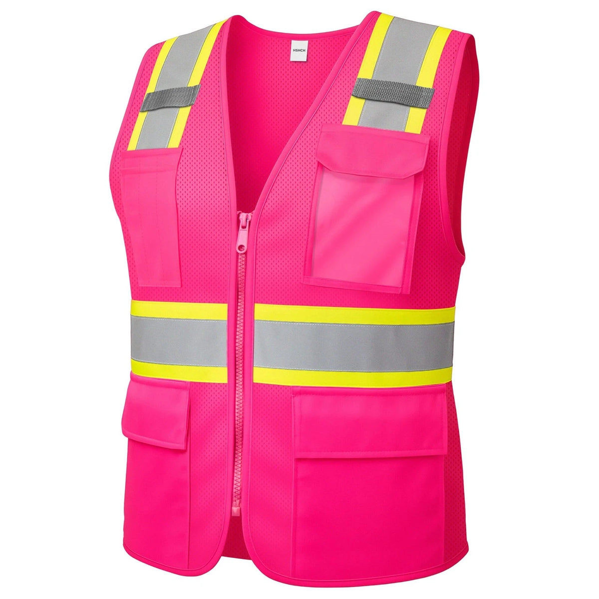 Reflective Safety Vest for Women - High Visibility Pink