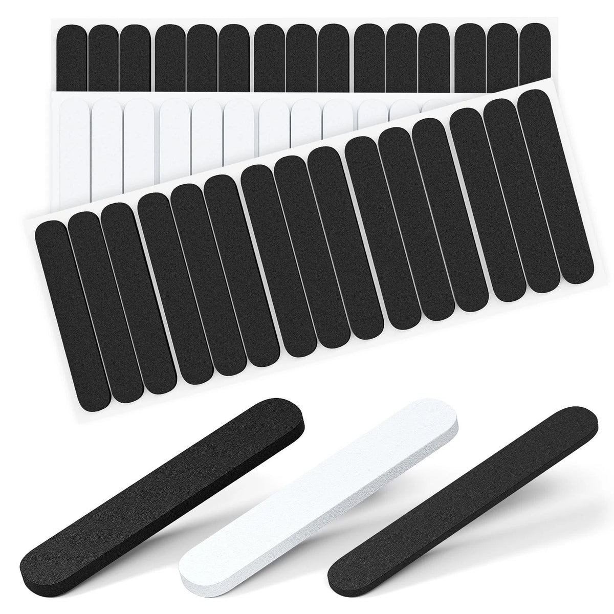 Pack of 45 Hat Size 0.2 inches, 0.12 Black and White