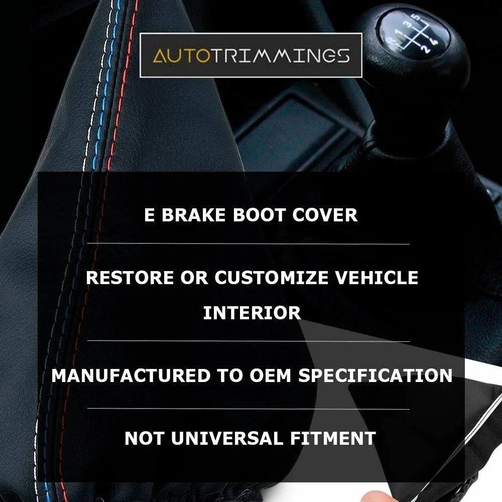 E Brake Boot Cover for Acura TSX (2004–2008) Carbon Fiber Blue Stitch