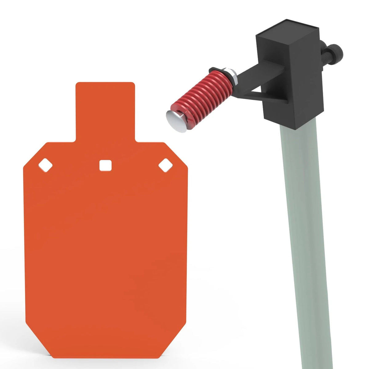 AR500 Steel Target for Shooting 7" x 12" (Neon Orange)