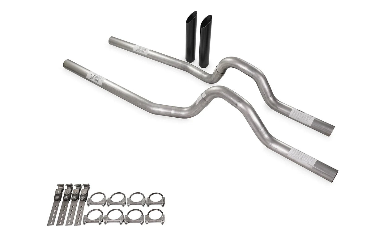 Dual Exhaust Kit 2.5" No Muffler Rear Exit for Ford F-Series (1973–1979)