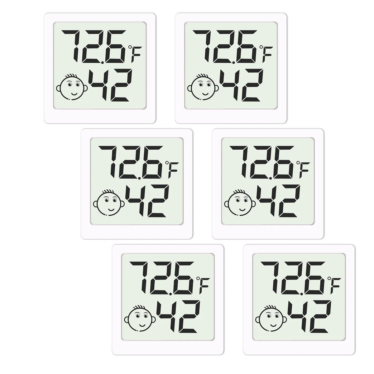 6X Humidity Meter Hygrometer for Mini (Indoor Room Thermometer)