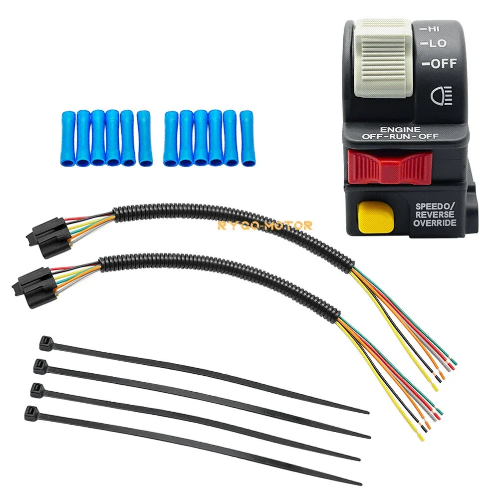 Handlebar Switch Pigtail Harness Plug Kit for Polaris Trail Boss 330 Xplorer 250 (1998–2004)
